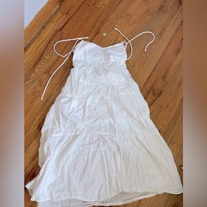 White Sleeveless Maxi Dress